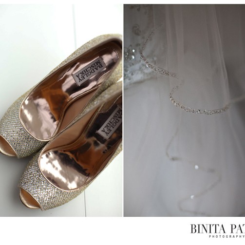 silver wedding shoes