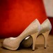 silver wedding shoes