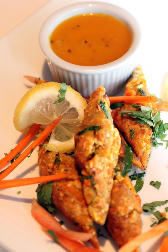 indian food at a wedding