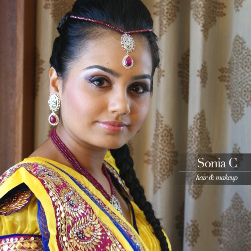 South Asian bridal makeup look