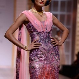 -falguni-and-shane-peacock purple and pink dress