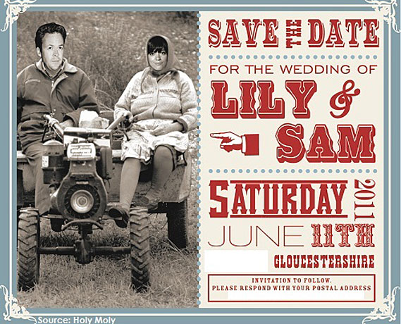 cute wedding save the date