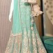 seafoam green wedding dress