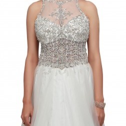 white wedding dress