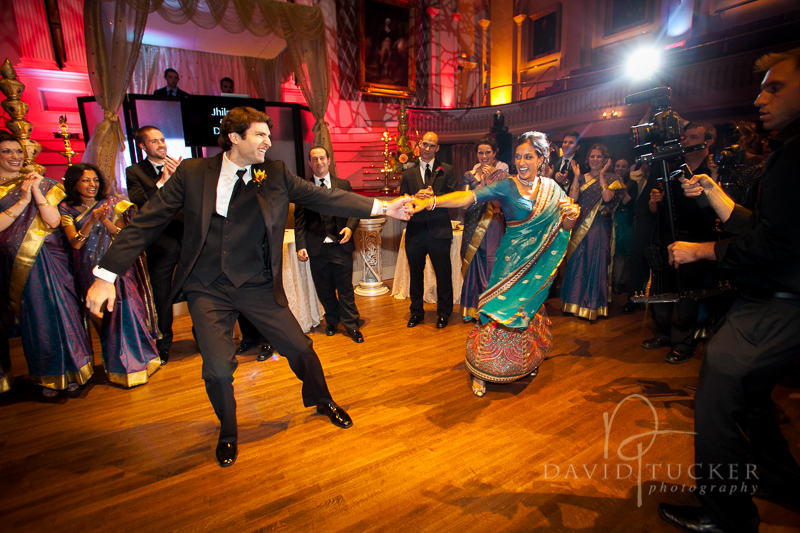 Hindu Jewish wedding reception
