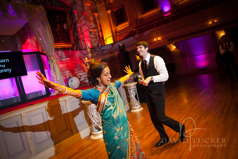 Hindu Jewish wedding reception