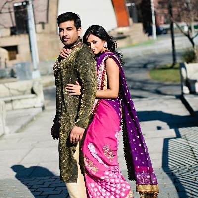 Boston Engagement session of an Indian couple
