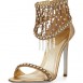 metallic crystal wedding shoes by rene caovilla