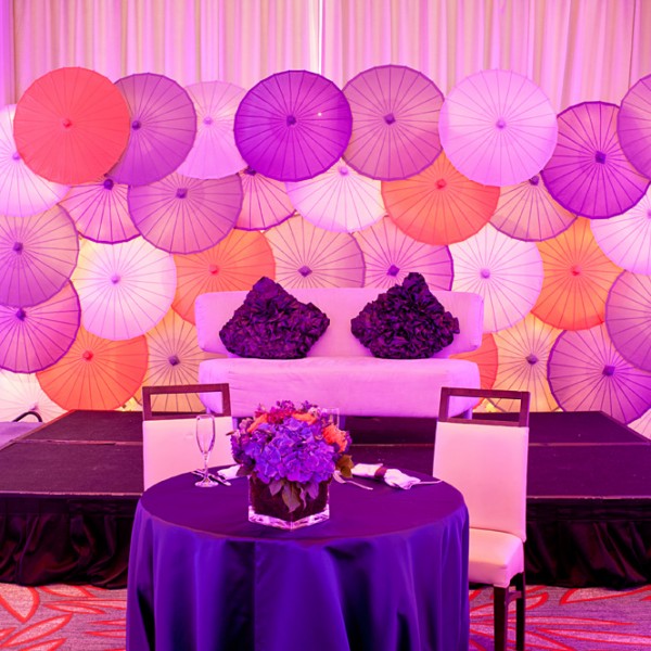 Wedding reception decor from an Indian wedding