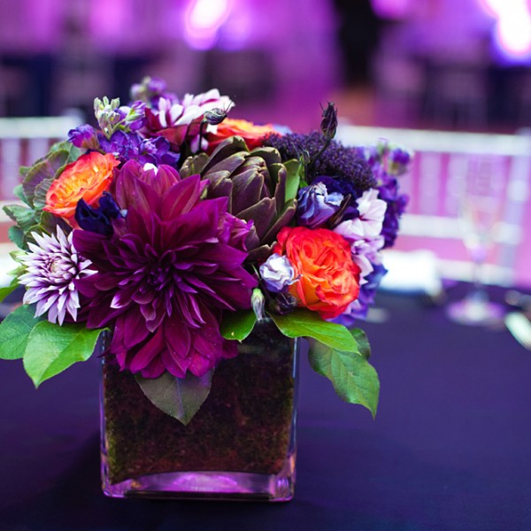 Wedding reception decor from an Indian wedding