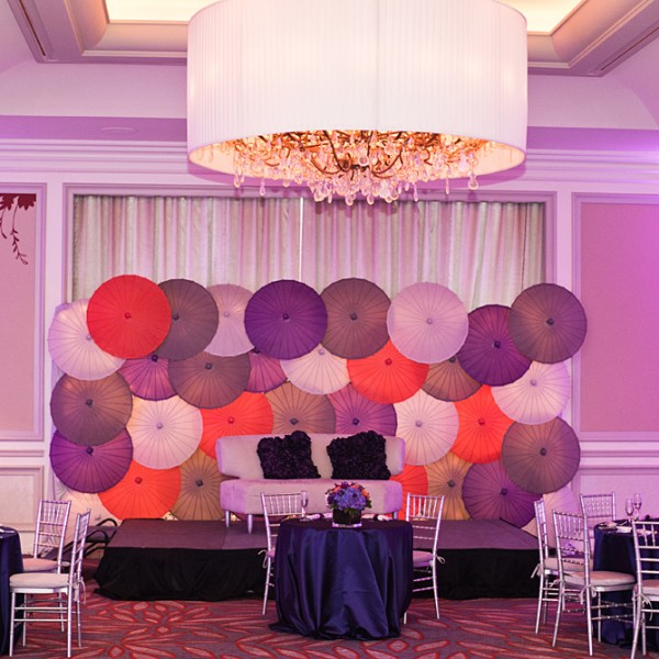 Wedding reception decor from an Indian wedding