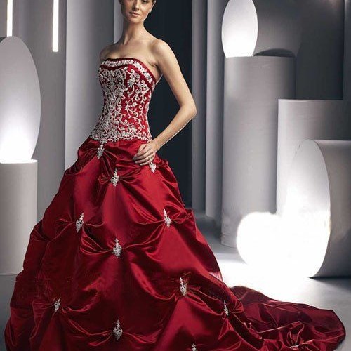 red indian wedding dress