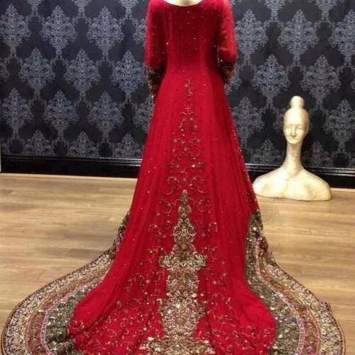 red indian wedding dress
