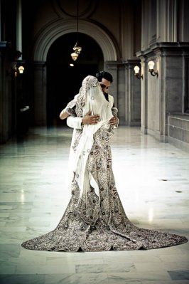 white indian wedding dress