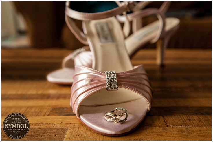 Wedding rings and shoes from an Indian wedding