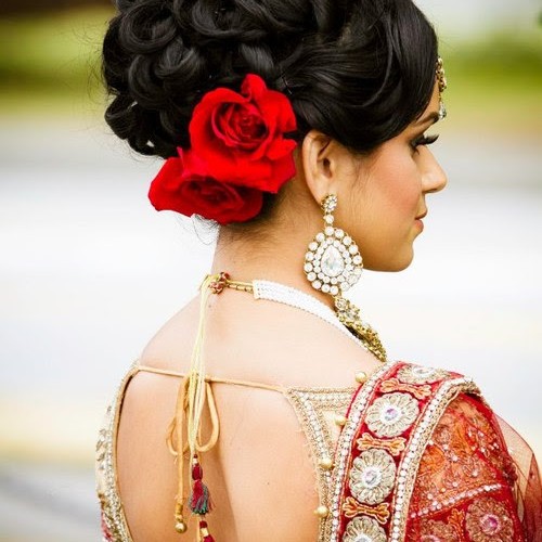Indian wedding hairstyle