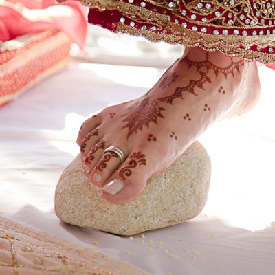 Outdoor indian fusion wedding