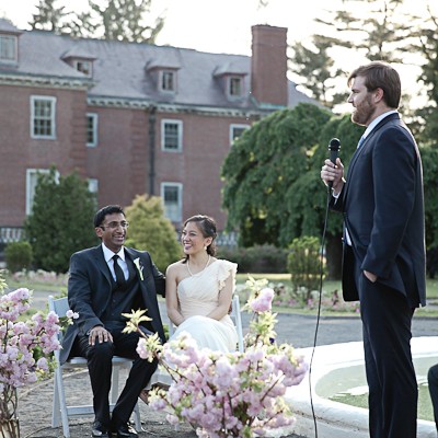 Outdoor indian fusion wedding