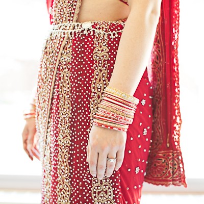 Outdoor Indian fusion wedding