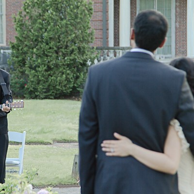 Outdoor indian fusion wedding