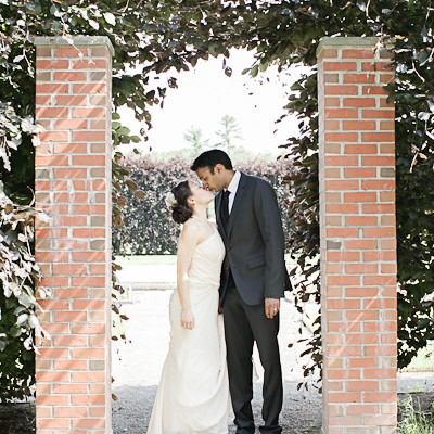 Outdoor indian fusion wedding
