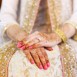 bridal henna design and wedding manicure