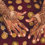 bridal henna design and wedding manicure