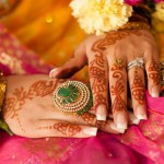 bridal henna design and wedding manicure