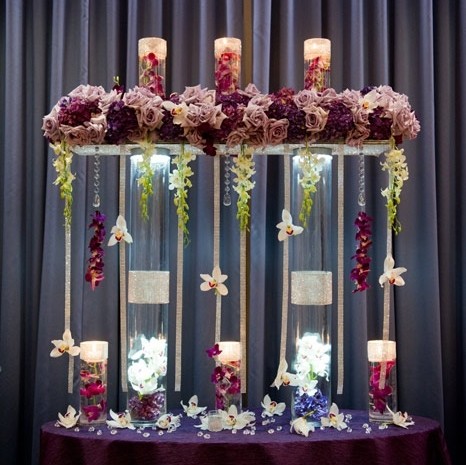 tall floral wedding centerpiece