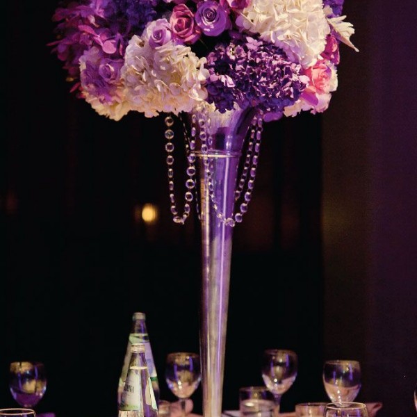 tall floral wedding centerpiece