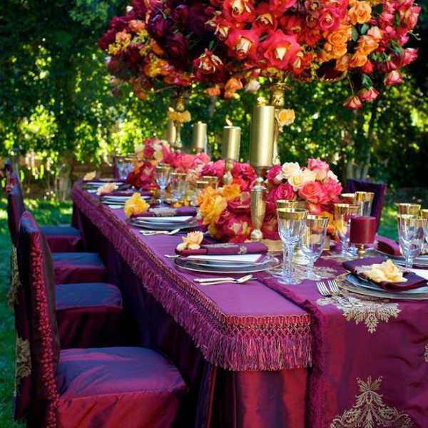 tall floral wedding centerpiece