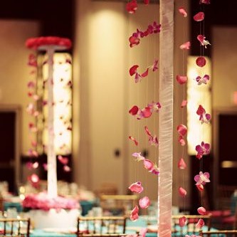 tall floral wedding centerpiece