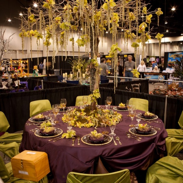 tall floral wedding centerpiece