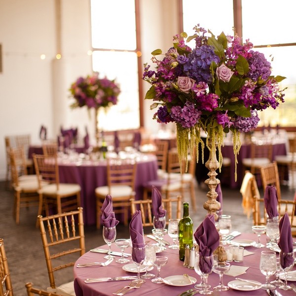 tall floral wedding centerpiece