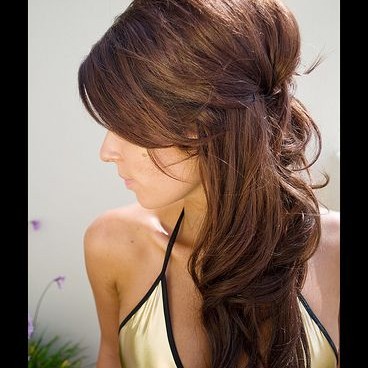 Indian wedding hair halfup