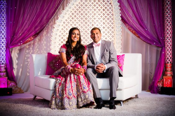 Indian wedding reception