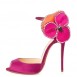 hot pink Christian Louboutin wedding shoes