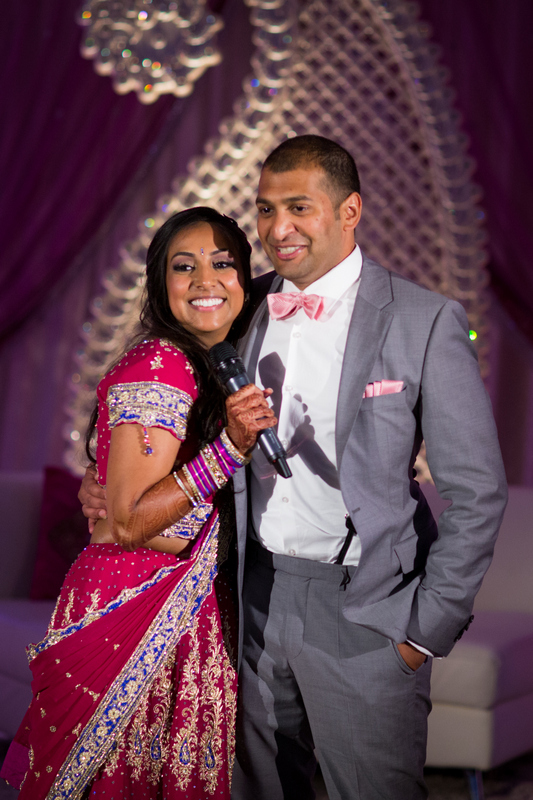 Indian wedding reception