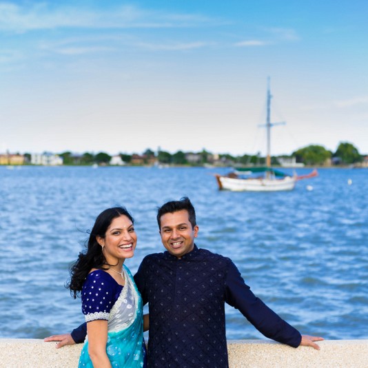 Indian engagement shoot in Florida by DeKreate Photography