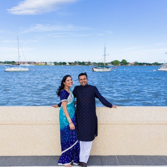 Indian engagement shoot in Florida by DeKreate Photography