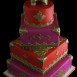 Indian inspired wedding cake