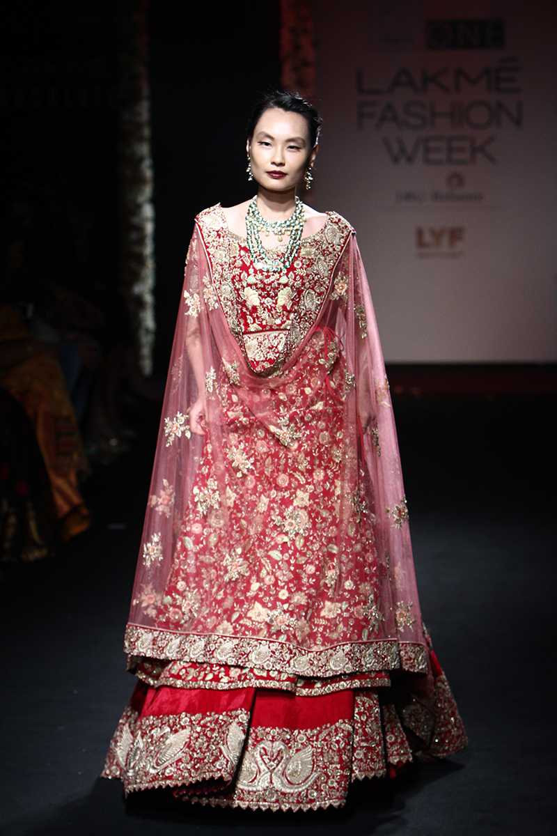 traditional bridal lehenga by saroj jalan