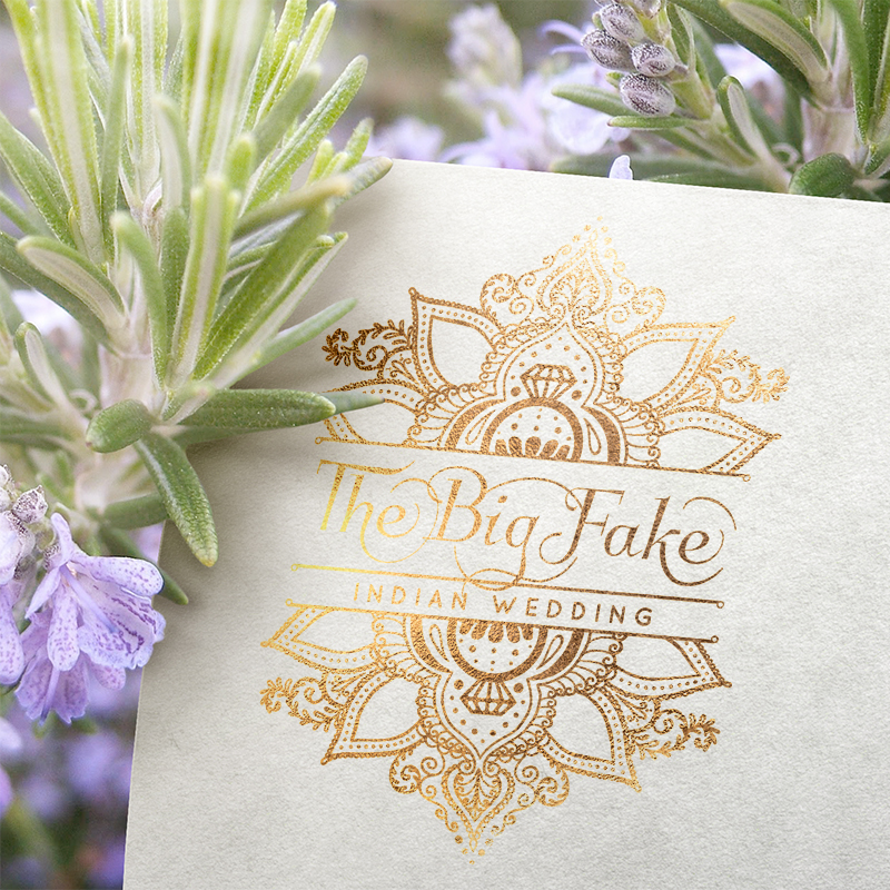 The Big Fake Indian Wedding logo for the bridal show