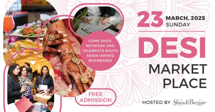 Desi Marketplace Indian Wedding & Shopping Expo March 23, 2025 Burlington Marriott